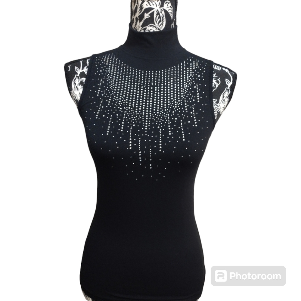 Olivia Jordan Sleeveless Mock Neck Top W/ Shein EZWear Tie Sides Blazer - Picture 6 of 7